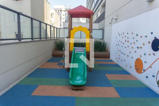 Área comum - Playground de kitnet/studio à venda com 1 quarto, 24m² em Bela Vista, São Paulo