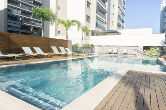 Área comum - Piscina de kitnet/studio à venda com 1 quarto, 24m² em Bela Vista, São Paulo