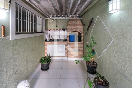 Área comum - Churrasqueira de casa para alugar com 3 quartos, 183m² em Vila Darli, São Paulo