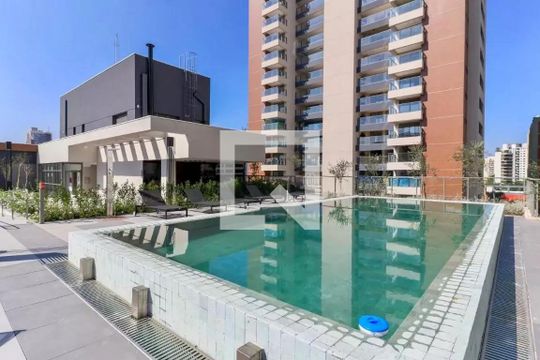 Área comum - Piscina de kitnet/studio para alugar com 1 quarto, 26m² em Campo Belo, São Paulo