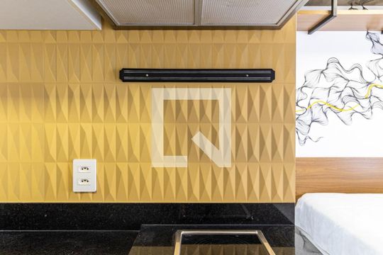 Cozinha de kitnet/studio para alugar com 1 quarto, 30m² em República, São Paulo