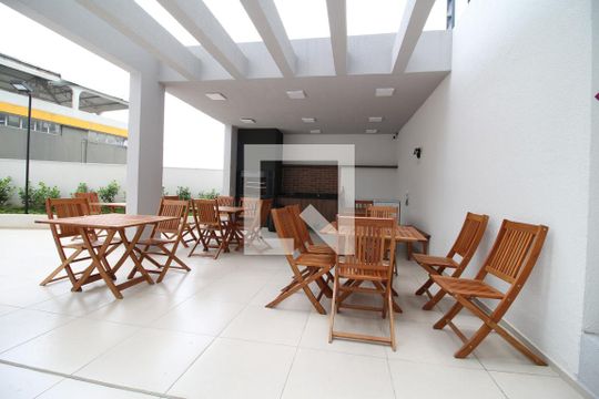 Área comum - Churrasqueira de apartamento para alugar com 1 quarto, 24m² em Vila Prudente, São Paulo