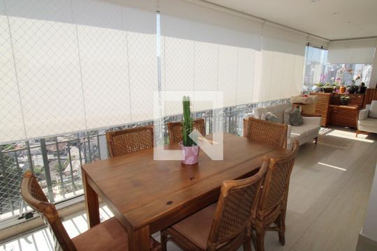 Varanda da Sala de apartamento à venda com 4 quartos, 198m² em Vila Andrade, São Paulo