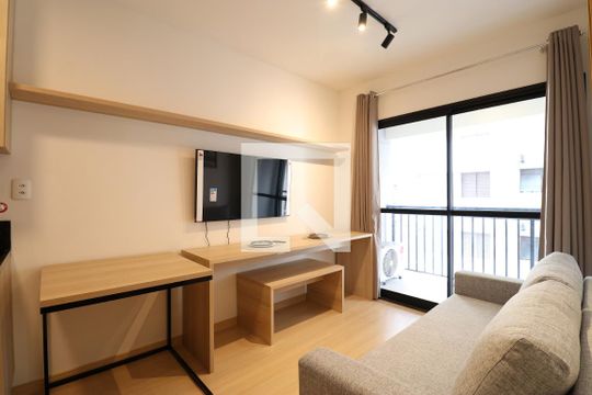 Sala de apartamento para alugar com 1 quarto, 35m² em Perdizes, São Paulo