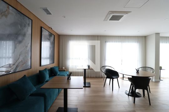 Área comum - Salão de festas de apartamento para alugar com 1 quarto, 35m² em Perdizes, São Paulo