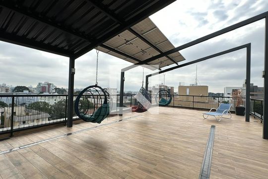 Terraço de kitnet/studio para alugar com 1 quarto, 19m² em Água Verde, Curitiba