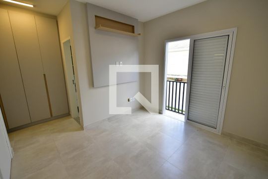 Quarto Suíte 1 de casa de condomínio para alugar com 3 quartos, 105m² em Chácara Primavera, Campinas