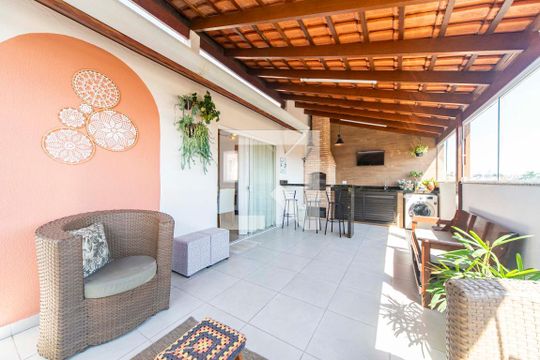 Área Gourmet e Área de Serviço de apartamento à venda com 3 quartos, 130m² em Parque das Nações, Santo André