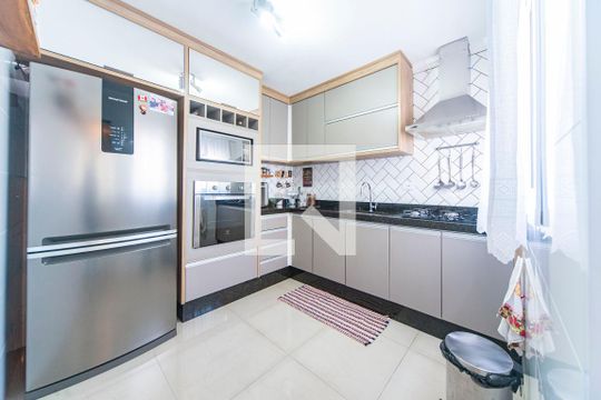 Cozinha de apartamento à venda com 3 quartos, 130m² em Parque das Nações, Santo André