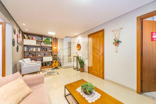 Sala de apartamento à venda com 3 quartos, 130m² em Parque das Nações, Santo André