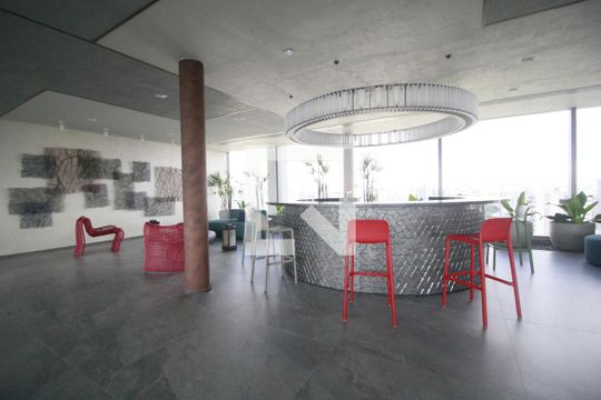 Área comum de apartamento à venda com 1 quarto, 30m² em Indianópolis, São Paulo