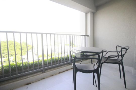 Varanda de apartamento à venda com 1 quarto, 30m² em Indianópolis, São Paulo