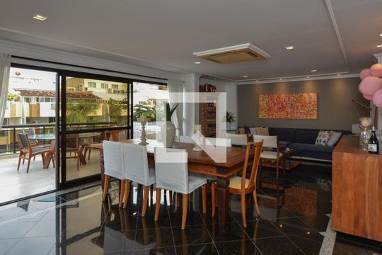Sala de apartamento à venda com 5 quartos, 500m² em Recreio dos Bandeirantes, Rio de Janeiro