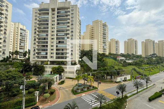 vista da Varanda de apartamento à venda com 1 quarto, 53m² em Tamboré, Barueri