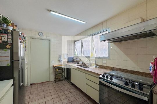 Cozinha de apartamento à venda com 3 quartos, 210m² em Brooklin Novo, São Paulo