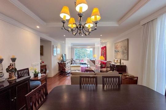 Sala de apartamento à venda com 3 quartos, 210m² em Brooklin Novo, São Paulo
