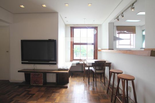 Sala de apartamento à venda com 3 quartos, 80m² em Auxiliadora, Porto Alegre
