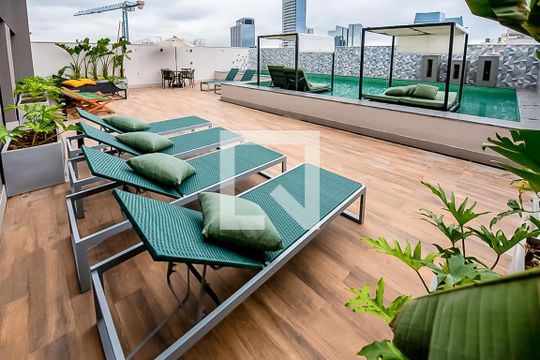 Área comum - Piscina de kitnet/studio à venda com 1 quarto, 25m² em Vila Olímpia, São Paulo