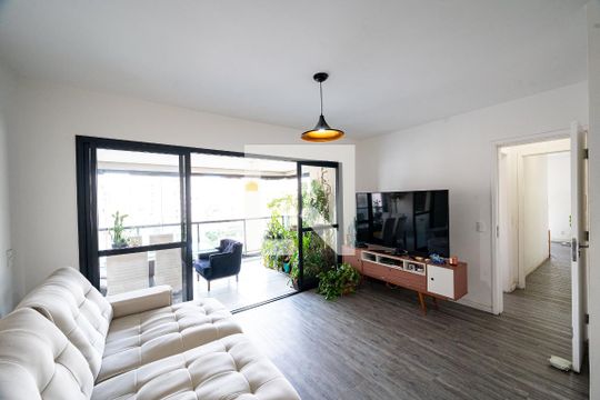 Sala de apartamento à venda com 3 quartos, 108m² em Chácara Inglesa, São Paulo