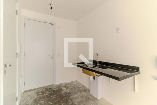 Cozinha de kitnet/studio à venda com 1 quarto, 27m² em Vila Buarque, São Paulo