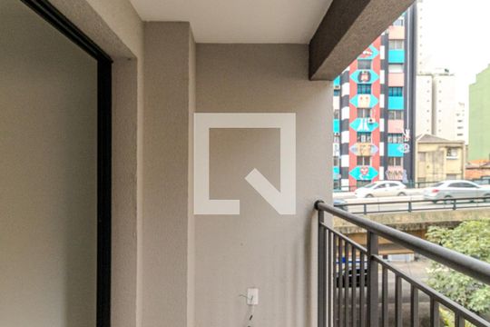 Varanda de kitnet/studio à venda com 1 quarto, 27m² em Vila Buarque, São Paulo