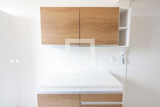 Cozinha de apartamento para alugar com 2 quartos, 50m² em Santa Mônica, Uberlândia