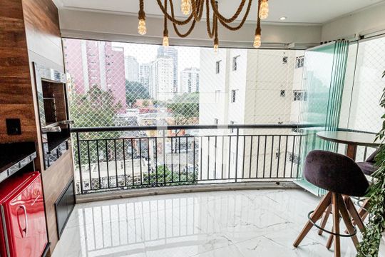 Varanda da Sala de apartamento à venda com 3 quartos, 117m² em Jardim, Santo André