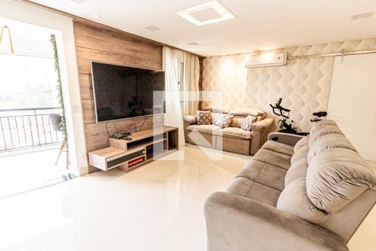 Sala de apartamento à venda com 3 quartos, 117m² em Jardim, Santo André