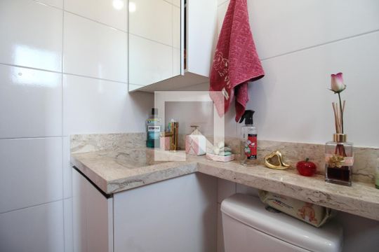 Banheiro da Suíte 1 de casa de condomínio à venda com 2 quartos, 53m² em Jardim Penha, São Paulo