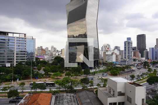Vista da Varanda de kitnet/studio à venda com 1 quarto, 27m² em Pinheiros, São Paulo
