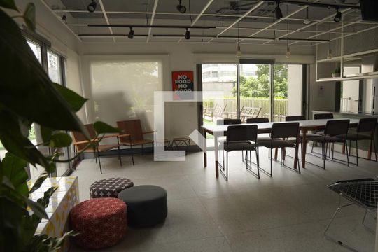 Área comum de kitnet/studio à venda com 1 quarto, 27m² em Pinheiros, São Paulo