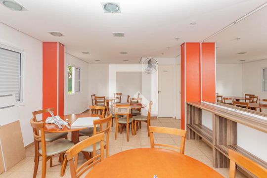 Área comum - Salão de festas de apartamento para alugar com 2 quartos, 48m² em São João Clímaco, São Paulo