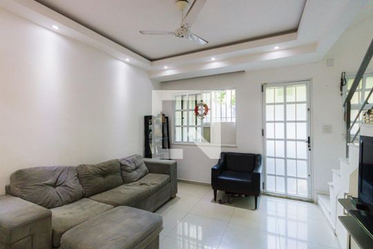 Sala de casa de condomínio à venda com 3 quartos, 91m² em Jacarepaguá, Rio de Janeiro