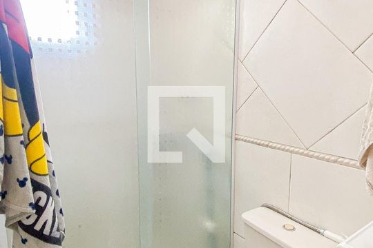 Banheiro da Suíte  de apartamento à venda com 2 quartos, 96m² em Jardim Ana Maria, Santo André
