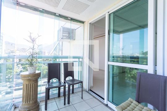 Varanda da Sala de apartamento para alugar com 1 quarto, 173m² em Humaitá, Rio de Janeiro