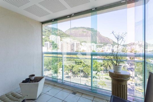 Varanda da Sala de apartamento para alugar com 1 quarto, 173m² em Humaitá, Rio de Janeiro