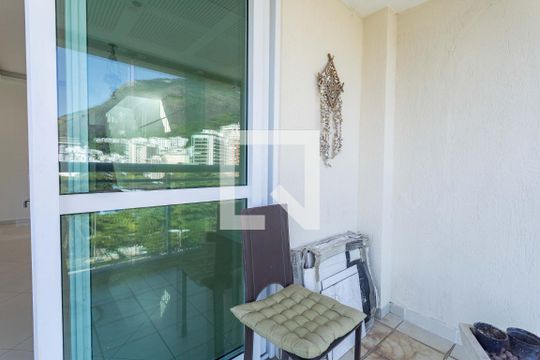 Varanda da Sala de apartamento para alugar com 1 quarto, 173m² em Humaitá, Rio de Janeiro