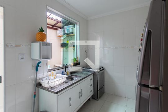 Cozinha de casa à venda com 2 quartos, 64m² em Jaqueline, Belo Horizonte