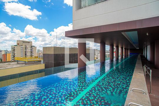 Área comum - Piscina de apartamento para alugar com 1 quarto, 50m² em Consolação, São Paulo