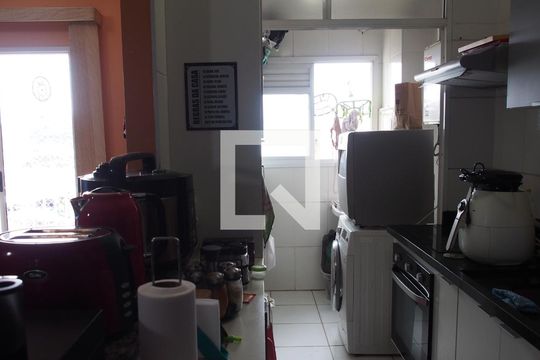 Cozinha e Área de Serviço de apartamento à venda com 2 quartos, 70m² em Vila das Hortências, Jundiaí