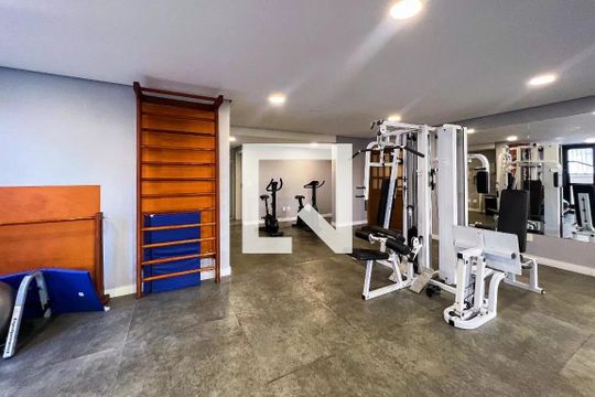 Área comum - Academia de apartamento para alugar com 2 quartos, 56m² em Indianópolis, São Paulo