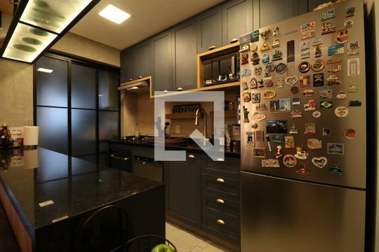 Cozinha de apartamento à venda com 1 quarto, 52m² em Vila Leopoldina, São Paulo