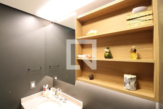 Banheiro da Suíte de apartamento à venda com 1 quarto, 52m² em Vila Leopoldina, São Paulo