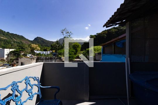 Detalhe do terraço de casa de condomínio à venda com 3 quartos, 84m² em Jardim Botânico, Rio de Janeiro