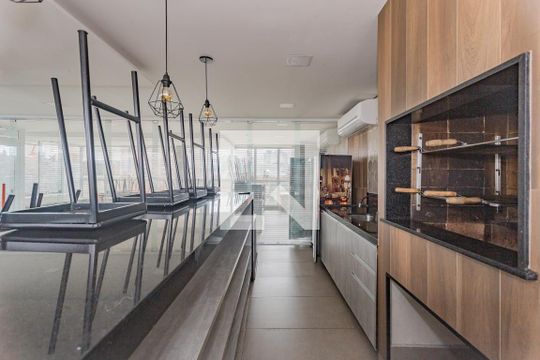 Área comum - Churrasqueira de apartamento para alugar com 1 quarto, 41m² em Vila Dom Pedro I, São Paulo