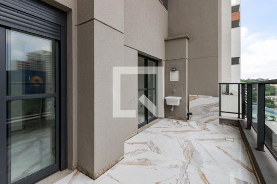 Varanda de kitnet/studio à venda com 1 quarto, 37m² em Jardim das Acacias, São Paulo