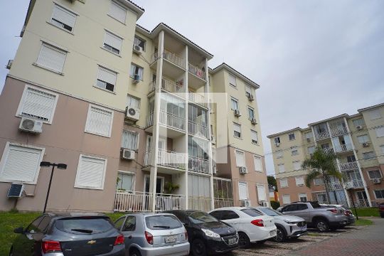 Fachada do bloco de apartamento à venda com 3 quartos, 67m² em Morro Santana, Porto Alegre