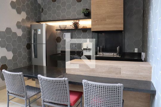 Área comum - Churrasqueira de kitnet/studio à venda com 1 quarto, 31m² em Pinheiros, São Paulo