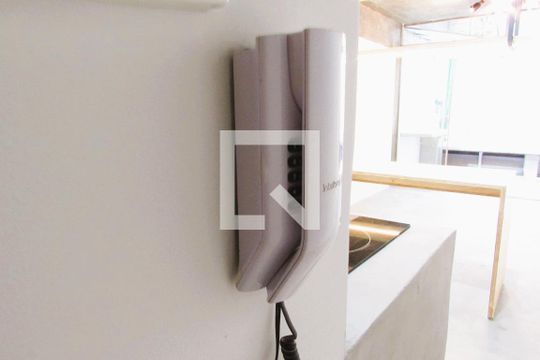 Sala- Detalhe de apartamento à venda com 1 quarto, 34m² em Vila Indiana, São Paulo