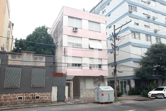 Fachada de apartamento à venda com 1 quarto, 38m² em Santa Cecília, Porto Alegre